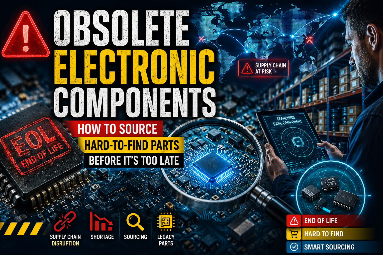 How to Source Obsolete Electronic Components in 2026