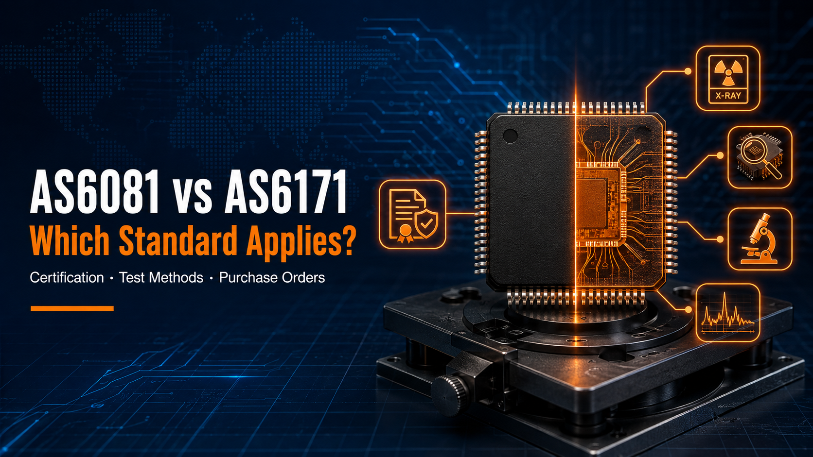 AS6081 vs AS6171: Which Counterfeit Test Standard Your Supplier Should Follow