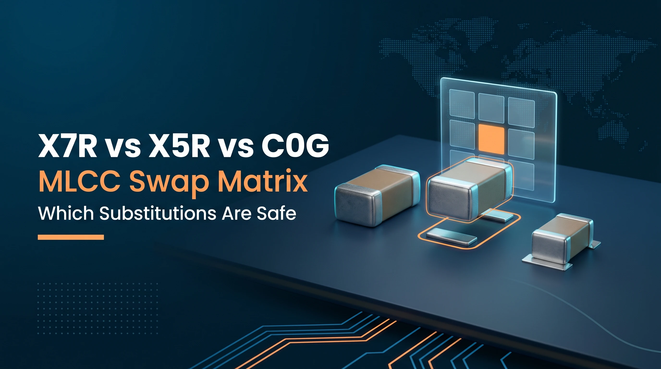 X7R vs X5R vs C0G: A 9-Row MLCC Swap Matrix for Buyers